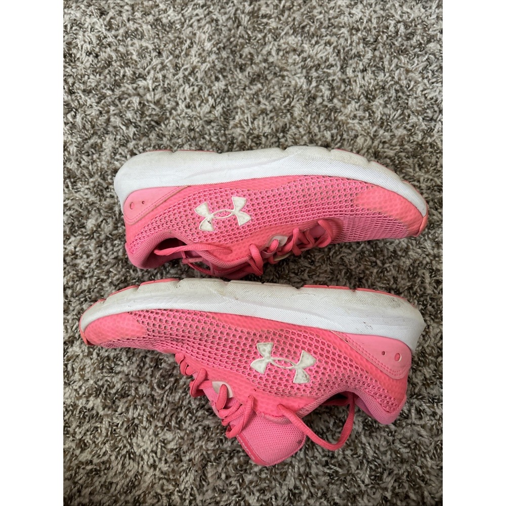 Under Armour Womans Size 7 Surge 3 Tennis Shoes Hot Pink New B18 - Picture 3 of 8